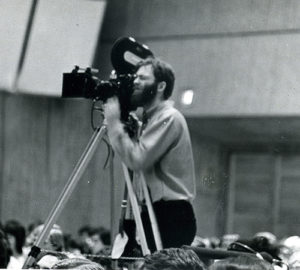 Michael W. Barnard filming at Amherst 1971
